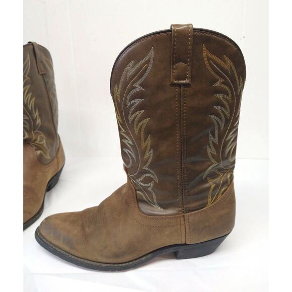 Laredo WM 12 Lea Vamp Fox Womens Western Cowgirl Boots Cowboy - Picture 5 of 16
